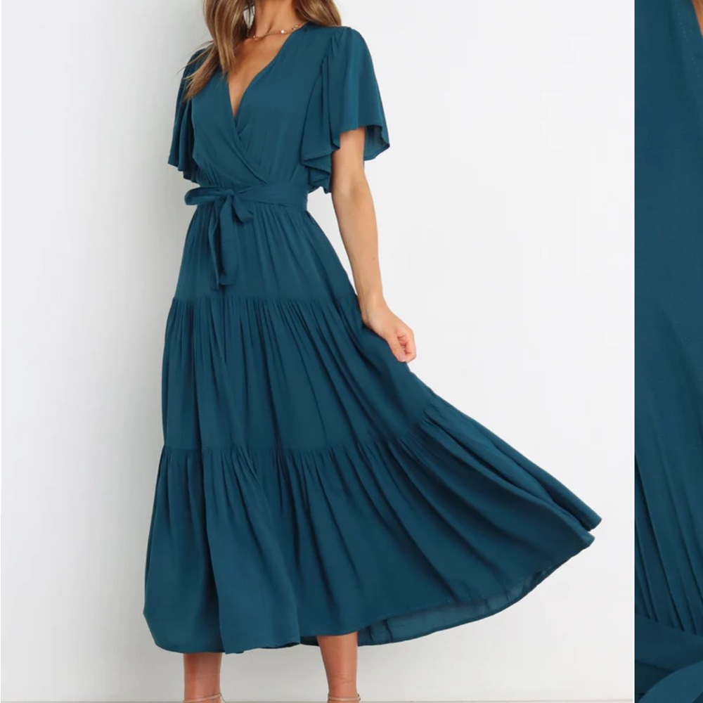 Petal and Pup Barker Dress Teal